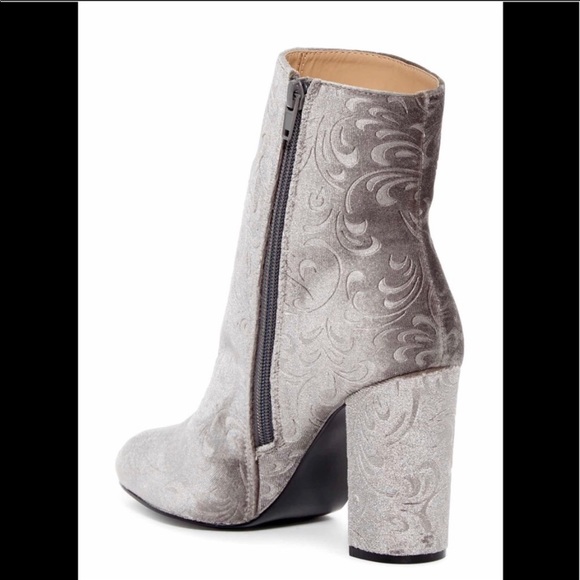 (Sold) Shellys London Elliot Filigree Velvet Boot - Picture 2 of 7